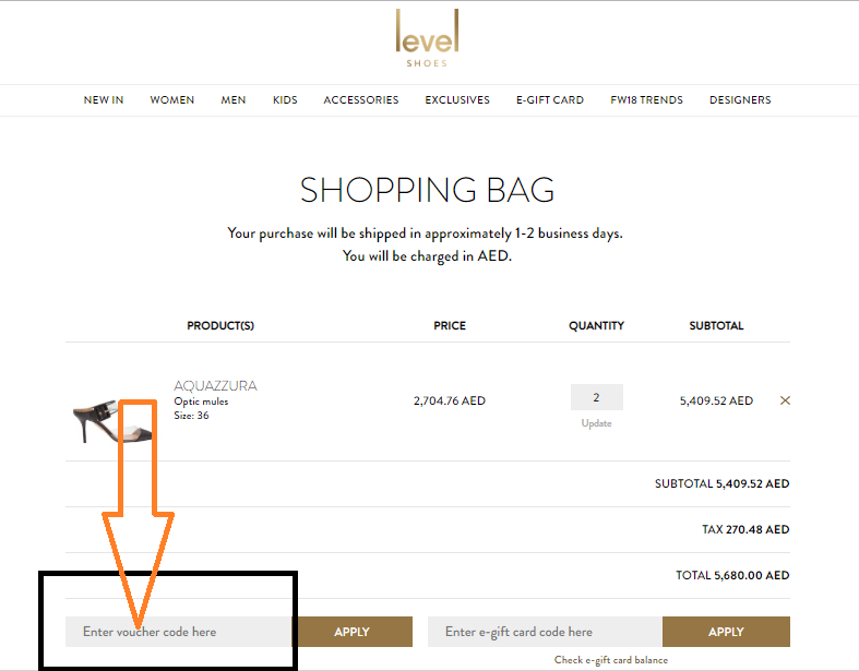 How to use level shoes coupon code